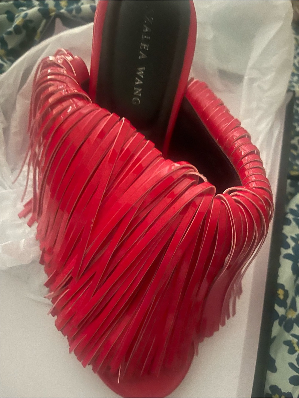 Alexander Wang Bright Red Fringe Mini Bag